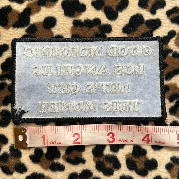 GOOD MORNING LOS ANGELES 😎 Money Embroidered Sew On Patch Hollywood California - Picture 5 of 10